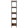 Knihovna s 5 policemi kouřový dub 60x30x154 cm kompozitní dřevo 837659