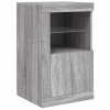 Odkládací skříňka s LED osvětlením šedá sonoma kompozitní dřevo 836640