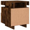 Noční stolky s LED osvětlením 2 ks kouřový dub 40x39x48,5 cm 836793