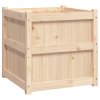 Zahradní truhlík 60 x 60 x 60 cm masivní borovice 837424