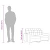 2místná pohovka tmavě šedá 140 cm textil 359092