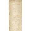 Škrabadlo pro kočky se sisalovými sloupky tmavě šedé 155 cm 171517