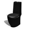 Černá keramická toaleta a bidet 270060