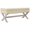 Stolička s úložným prostorem 110 x 45 x 49 cm len 344522