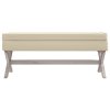 Stolička s úložným prostorem 110 x 45 x 49 cm len 344522