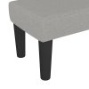 Lavice světle šedá 70 x 30 x 30 cm textil 346616