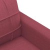 3místná pohovka vínová 180 cm textil 359105