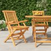 Skládací zahradní židle 2 ks 56x63x90 cm masivní teakové dřevo 362756