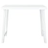 Kempingový stůl bílý 79 x 56 x 64 cm PP vzhled dřeva 364737