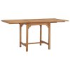 Rozkládací zahradní stůl (110–160) x 80 x 75 cm masivní teak 47420