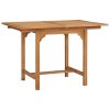 Rozkládací zahradní stůl (110–160) x 80 x 75 cm masivní teak 47420