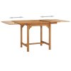 Rozkládací zahradní stůl (110–160) x 80 x 75 cm masivní teak 47420