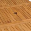 Rozkládací zahradní stůl (110–160) x 80 x 75 cm masivní teak 47420