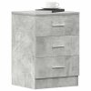 Noční stolky 2 ks betonově šedé 38x35x56 cm kompozitní dřevo 800459