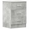 Noční stolky 2 ks betonově šedé 38x35x56 cm kompozitní dřevo 800459