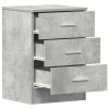 Noční stolky 2 ks betonově šedé 38x35x56 cm kompozitní dřevo 800459