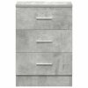 Noční stolky 2 ks betonově šedé 38x35x56 cm kompozitní dřevo 800459
