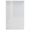 Psací stůl bílý s vysokým leskem 100x50x76 cm kompozitní dřevo 800555