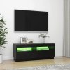 TV skříňka s LED osvětlením černá 100 x 35 x 40 cm 804455
