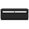 TV skříňka s LED osvětlením černá 100 x 35 x 40 cm 804455