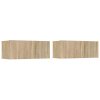 TV skříňky 2 ks dub sonoma 80x30x30 cm kompozitní dřevo 804538