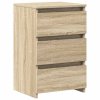 Noční stolky 2 ks sonoma dub 40 x 35 x 62,5 cm kompozitní dřevo 806218