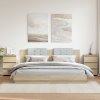 Noční stolky 2 ks sonoma dub 40 x 35 x 62,5 cm kompozitní dřevo 806218