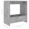 Odkládací stolek betonově šedý 50 x 26 x 50 cm kompozitní dřevo 806691
