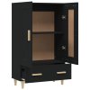 Highboard černý 70 x 31 x 115 cm kompozitní dřevo 812565