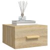 Nástěnné noční stolky 2 ks dub sonoma 35 x 35 x 20 cm 812841