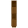 Knihovna / dělicí stěna medově hnědá 80x25x132 cm masivní dřevo 814062