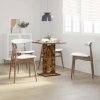 Bistro stolek kouřový dub 60 x 60 x 75 cm kompozitní dřevo 815102