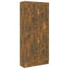 Knihovna kouřový dub 82,5 x 30,5 x 185,5 cm kompozitní dřevo 815114