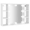 Zrcadlová skříňka s LED bílá 76 x 15 x 55 cm 808855