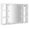 Zrcadlová skříňka s LED bílá 76 x 15 x 55 cm 808855