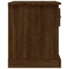 Noční stolky 2 ks hnědý dub 39 x 39 x 47,5 cm kompozitní dřevo 816143
