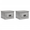 Nástěnné noční stolky 2 ks šedé sonoma 41,5 x 36 x 28 cm 816389