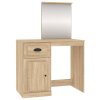 Toaletní stolek se zrcadlem dub sonoma 90x50x132,5 cm kompozit 816763