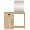 Toaletní stolek se zrcadlem dub sonoma 90x50x132,5 cm kompozit 816763