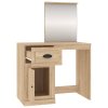 Toaletní stolek se zrcadlem dub sonoma 90x50x132,5 cm kompozit 816763