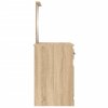 Toaletní stolek se zrcadlem dub sonoma 90x50x132,5 cm kompozit 816763