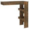 Nástěnný barový stolek kouřový dub 102 x 45 x 103,5 cm 817222