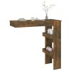 Nástěnný barový stolek kouřový dub 102 x 45 x 103,5 cm 817222