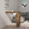 Nástěnný barový stolek kouřový dub 102 x 45 x 103,5 cm 817222