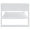 Konferenční stolek bílý 102 x 55 x 45 cm kompozitní dřevo 810899