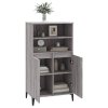 Skříň highboard šedá sonoma 60 x 36 x 110 cm kompozitní dřevo 821234