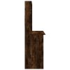 Psací stůl s policemi kouřový dub 102 x 45 x 148 cm kompozit 823005