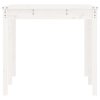 Zahradní stůl bílý 159,5 x 82,5 x 76 cm masivní borové dřevo 823977