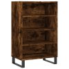 Skříň highboard kouřový dub 57 x 35 x 90 cm kompozitní dřevo 827241