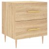 Noční stolky 2 ks dub sonoma 40 x 35 x 47,5 cm kompozitní dřevo 827283